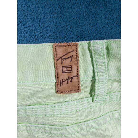Tommy Hilfiger Jeans Size 6 Womens Green Pants Stretch Mid Rise Hipster Bootcut - Picture 12 of 13